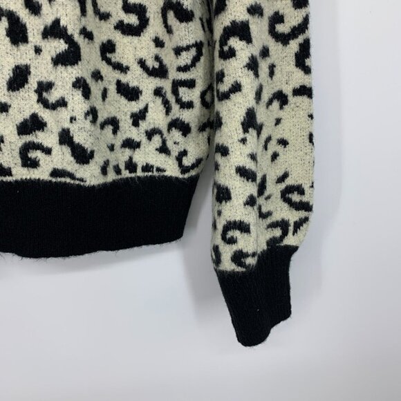 Lost + Wander Sweater My Dearest Leopard Mock Neck - Picture 9 of 9